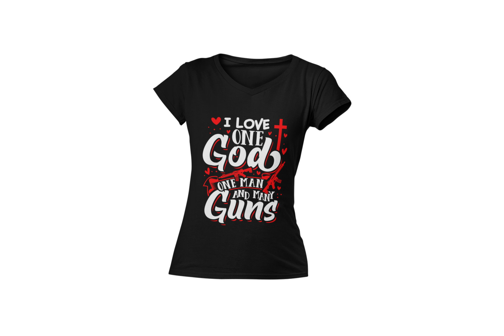 One God, One Man, Many Guns T-Shirt