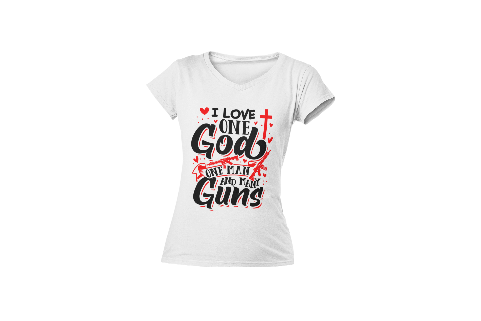 One God, One Man, Many Guns T-Shirt