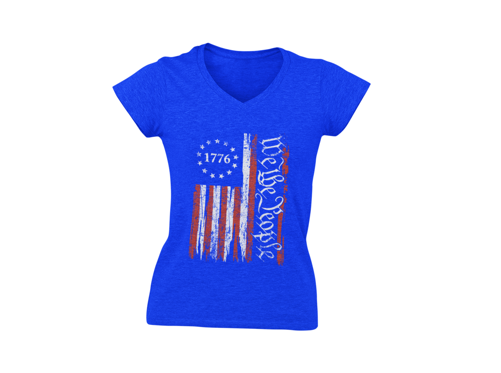 We The People 1776 Ladies V-Neck T-Shirt