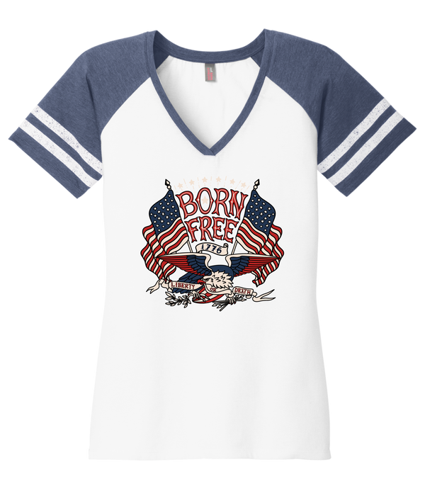 Born Free Patriotic V-Neck