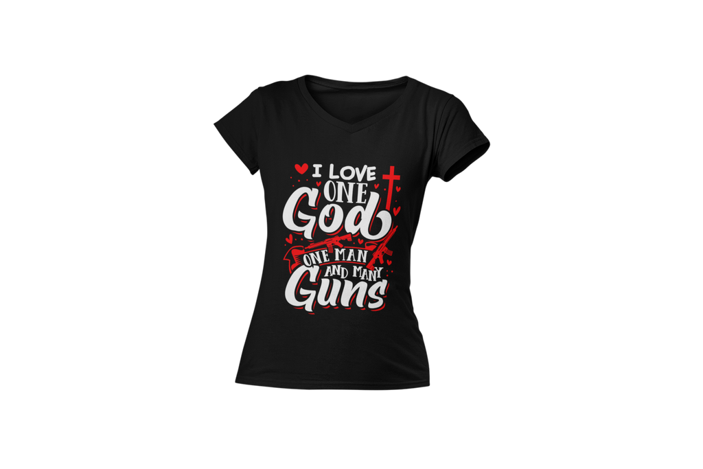 One God, One Man, Many Guns T-Shirt