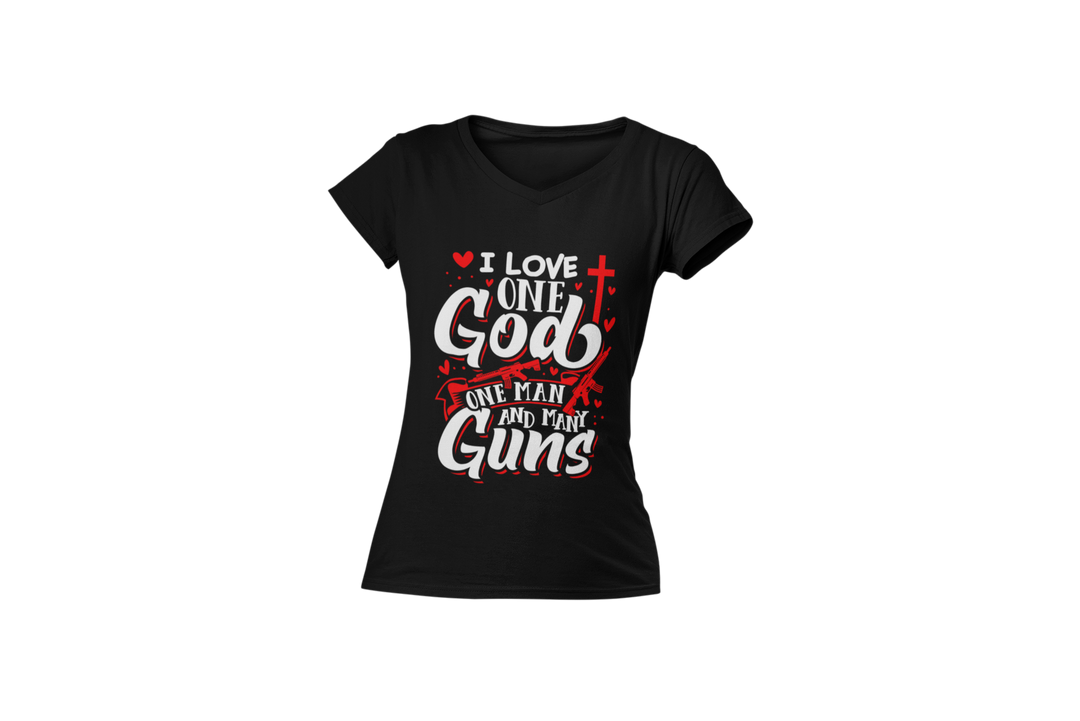 One God, One Man, Many Guns T-Shirt