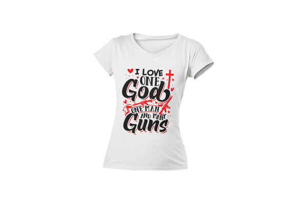 One God, One Man, Many Guns T-Shirt