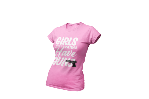 Girls Guns Crew Neck