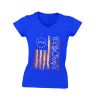 1776 Flag Ladies Patriotic V-Neck